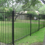 wrought iron fence with spears